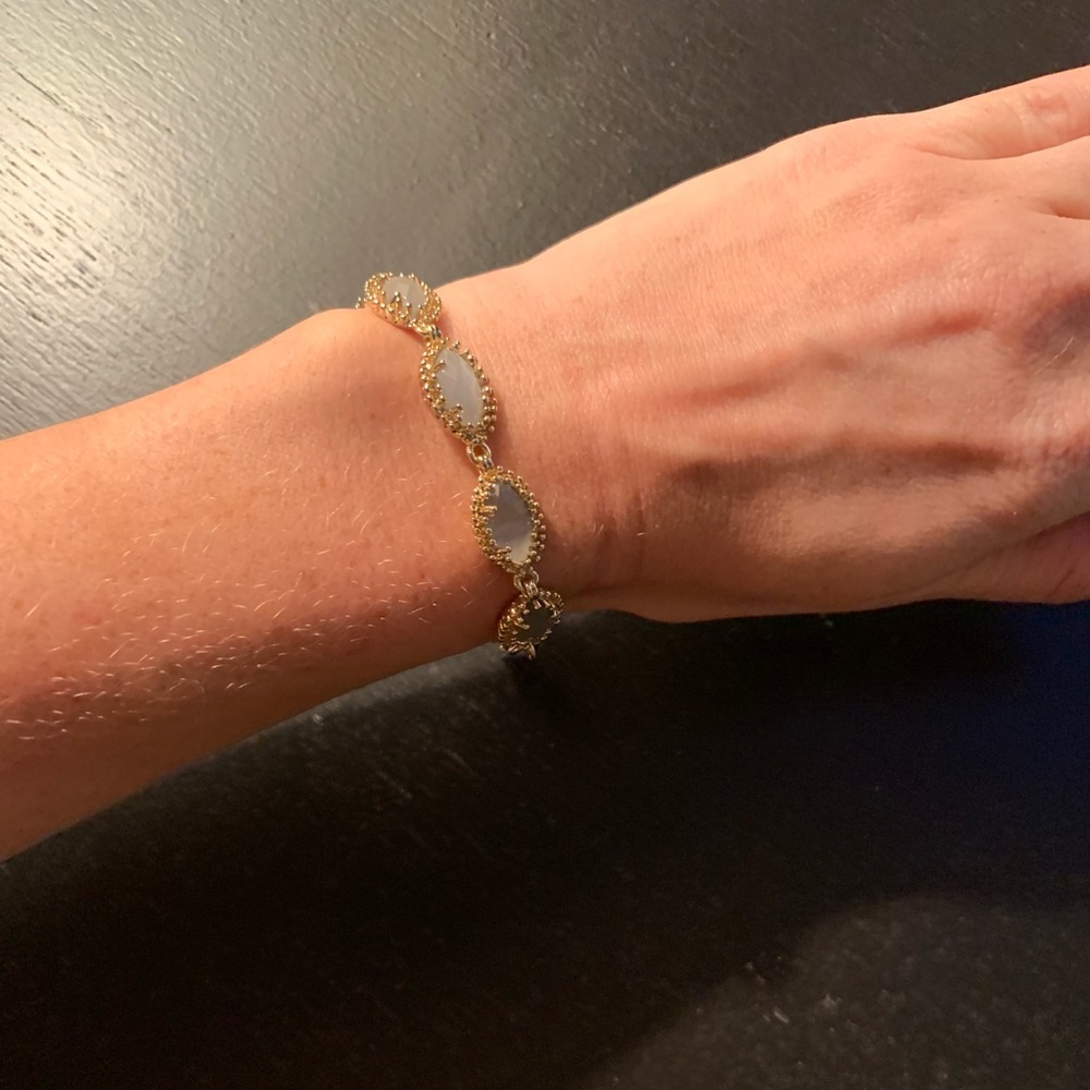Kendra Scott Jana Bracelet in Slate Grey and Gold